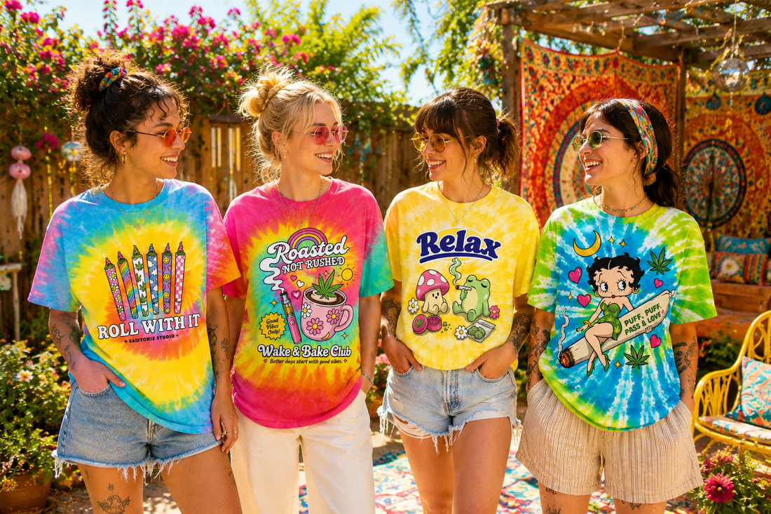 Summer 2026 Tie Dye 420 Trend: Stoner Shirts Taking Over Hippie Streetwear