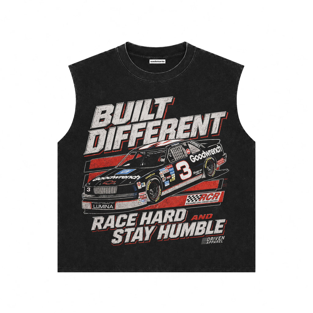 Race Hard Stay Humble Crop Tank