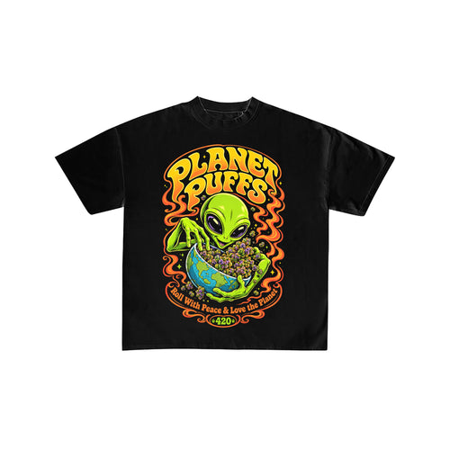 Alien Planet Puffs Graphic T-Shirt