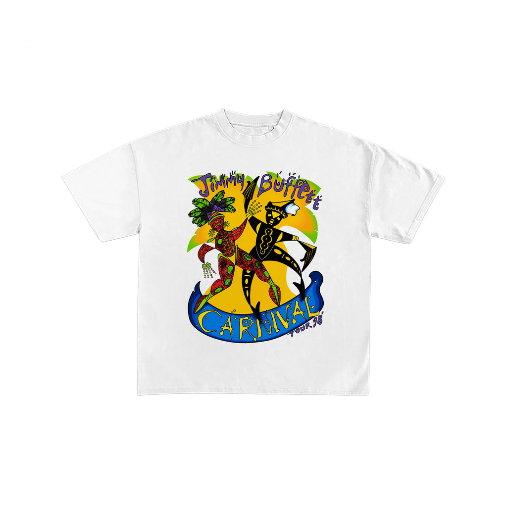 Jimmy Buffett Carnival Tour 98 Vintage White Tee