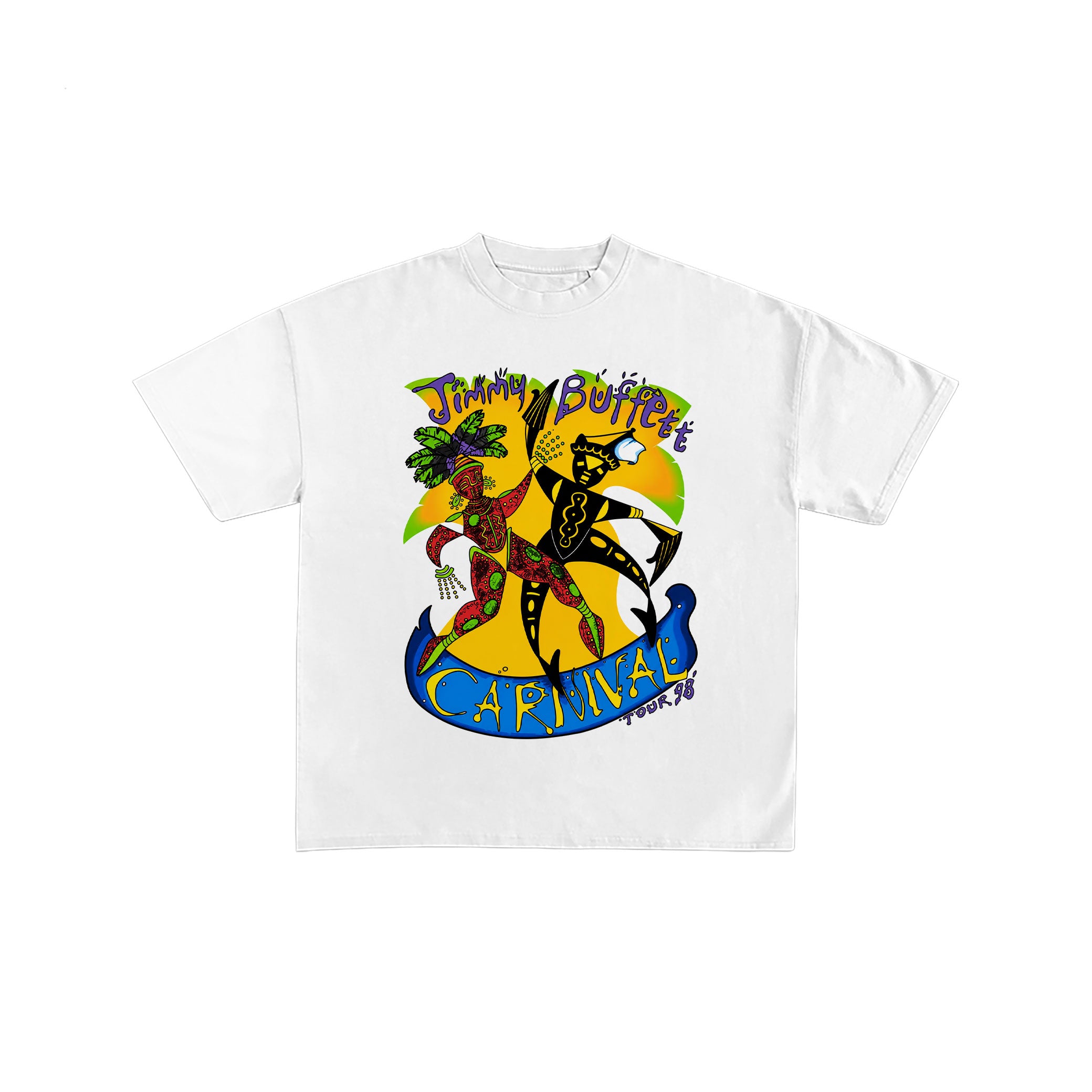 Jimmy Buffett Carnival Tour 98 Vintage White Tee