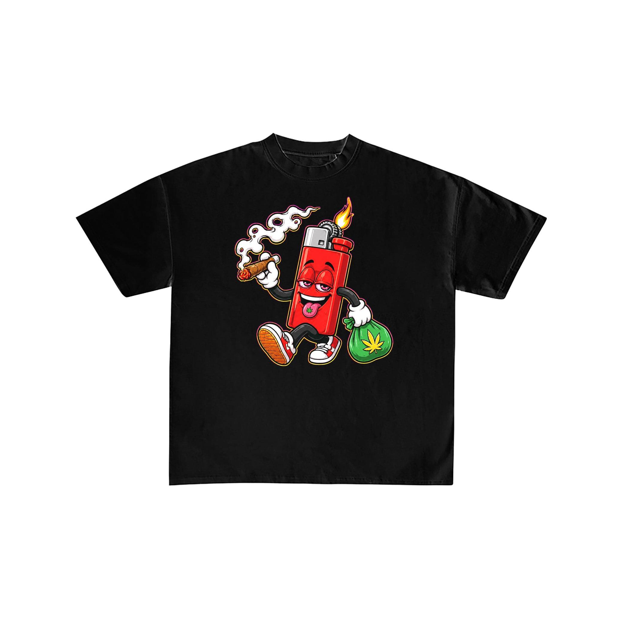 Lighter Cartoon Character Graphic Tee