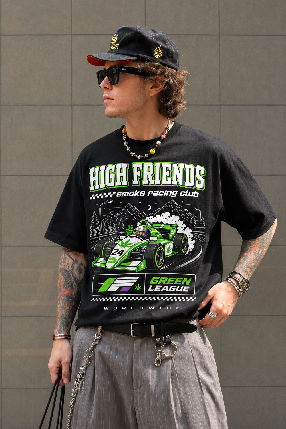 High Friends Smoke Racing Club Graphic Tee