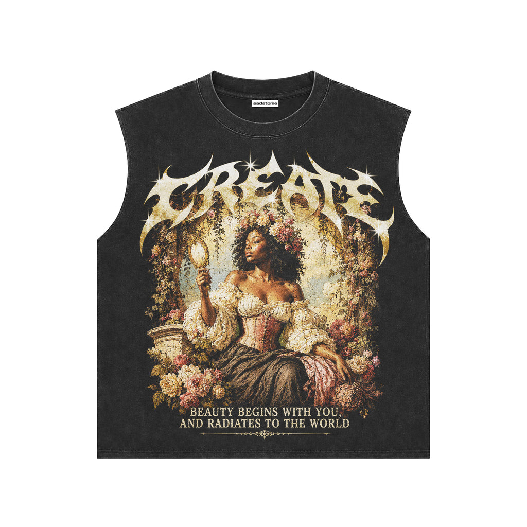 Create Radiate Beauty Vintage Muscle Tee