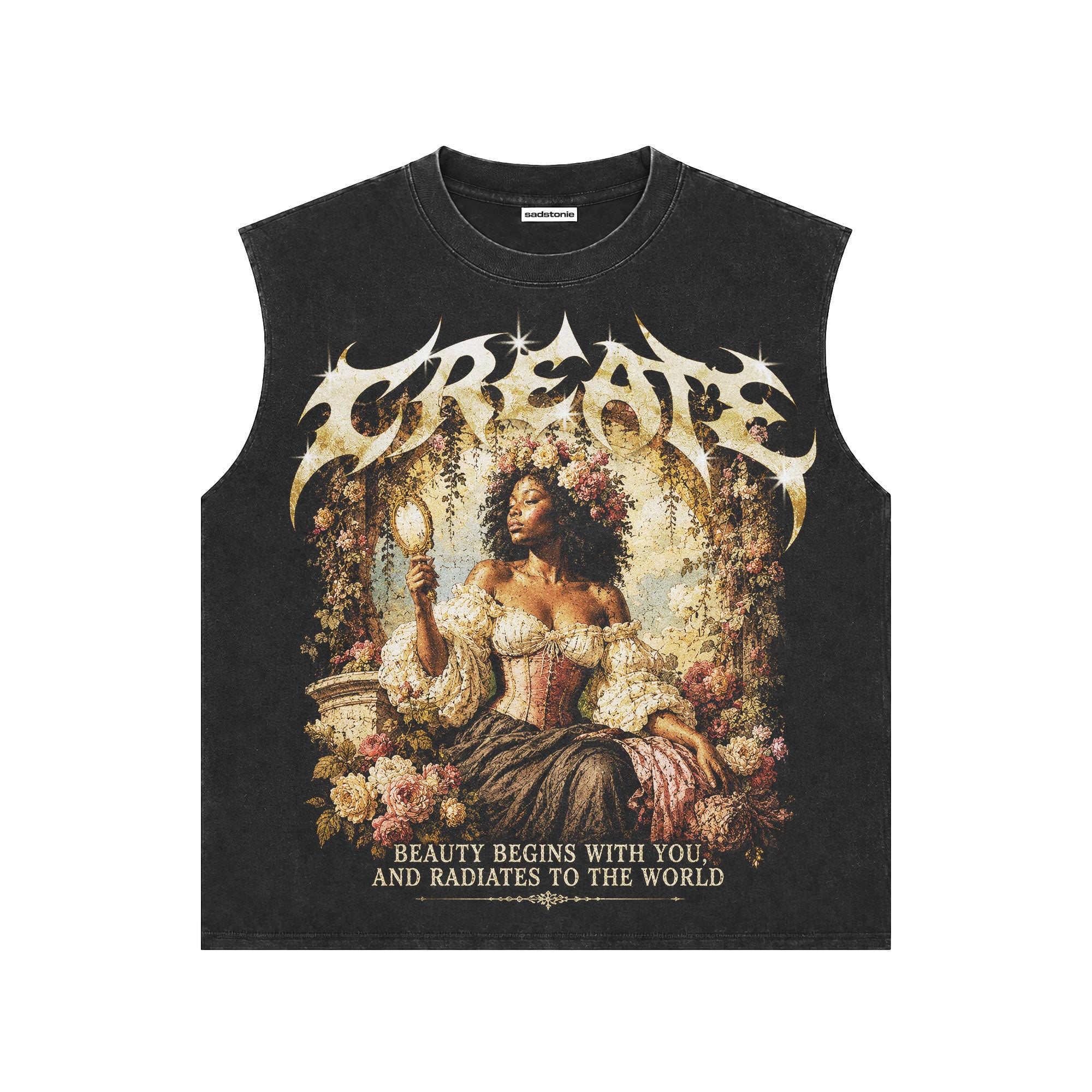 Create Radiate Beauty Vintage Muscle Tee
