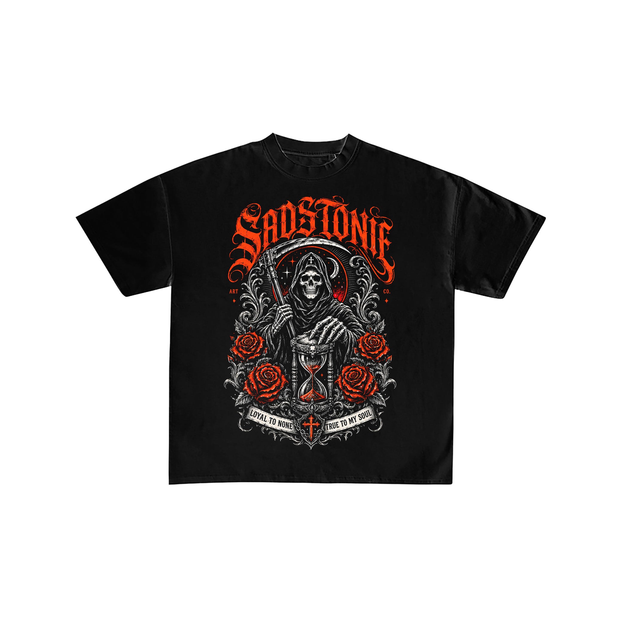 Grim Reaper Hourglass Graphic Tee