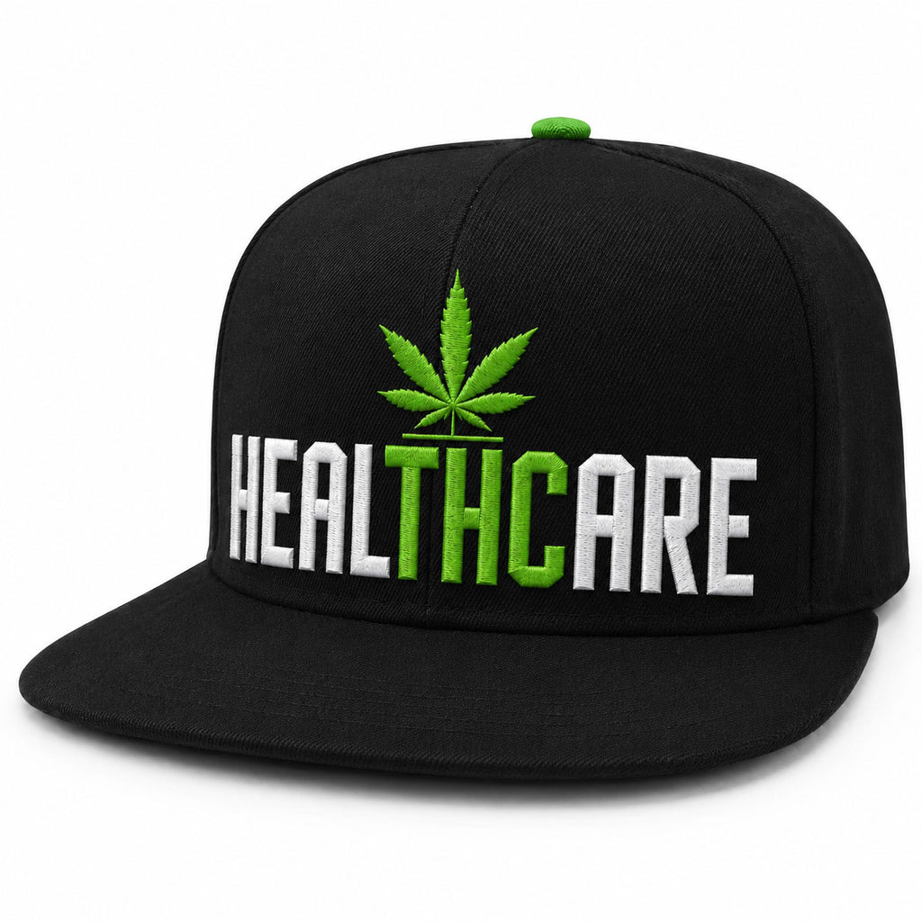 HealTHCare Weed Leaf Snapback Hat