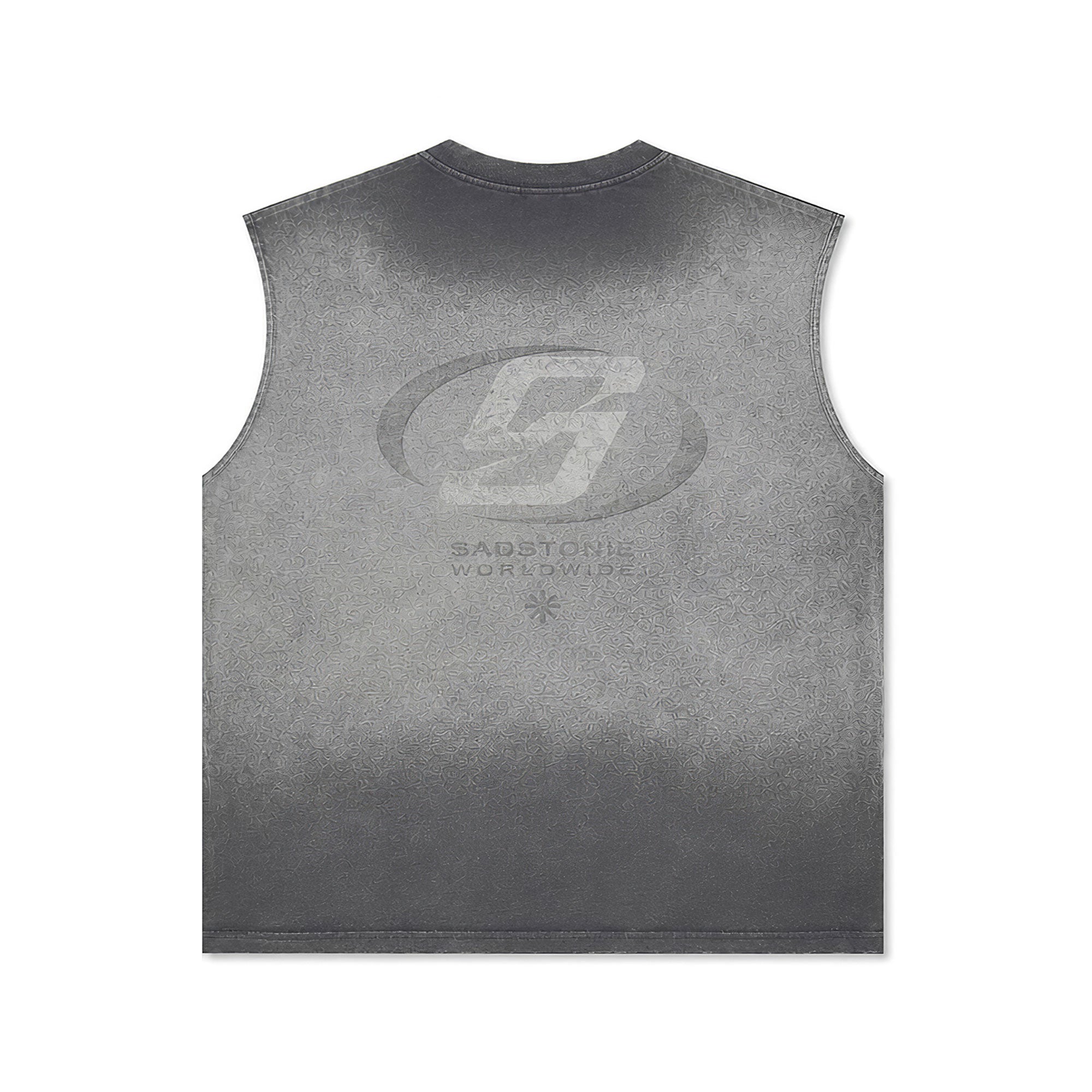 SADSTONIE Gradient Vintage Muscle Tee
