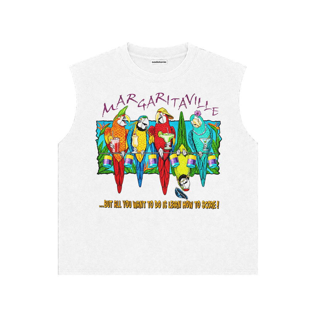 Margaritaville Parrot Graphic Tank Top