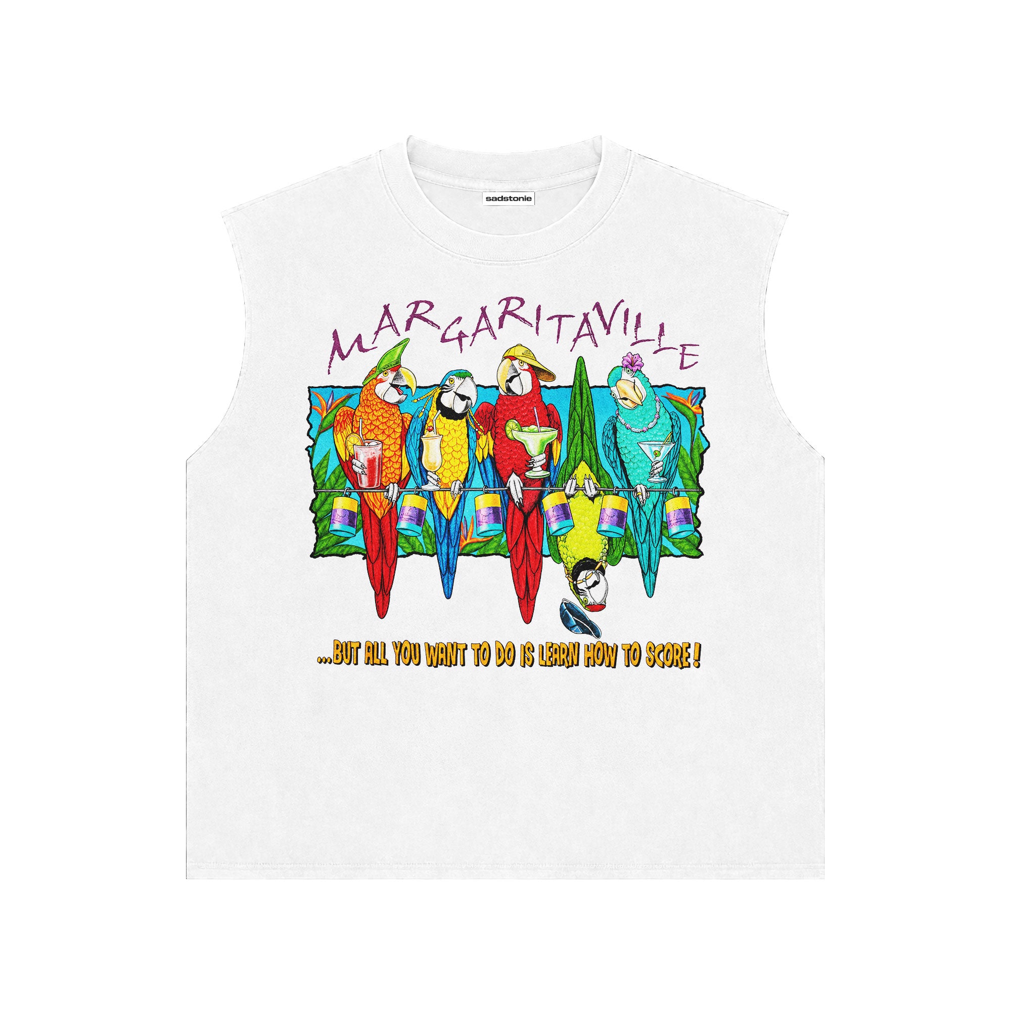 Margaritaville Parrot Graphic Tank Top
