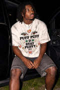 Puff Puff Stay Puffy Vintage Acid Wash Tie Dye Tee