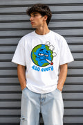 420 Every Day Earth Graphic White Tee