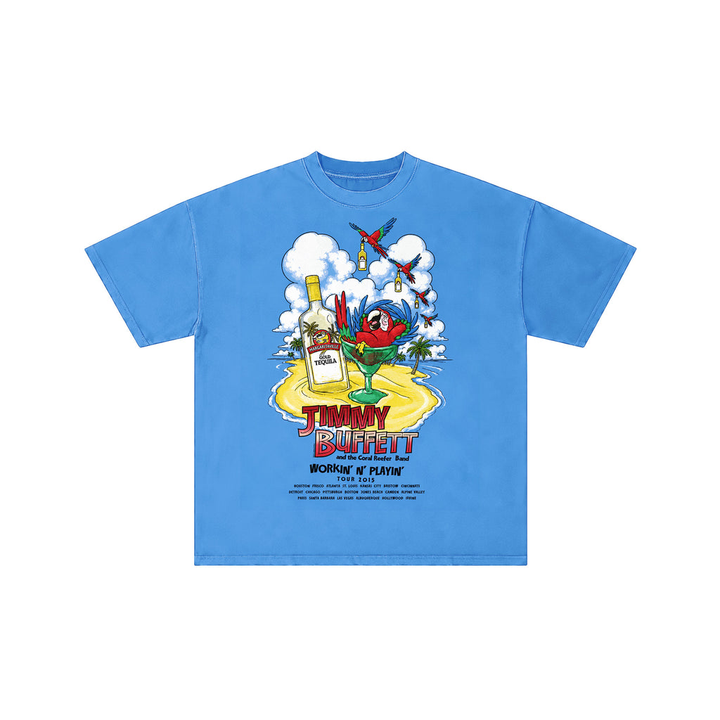 Jimmy Buffett 2015 Tour Graphic T-Shirt