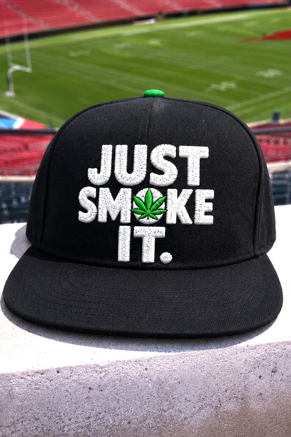 Just Smoke It Weed Leaf Snapback Hat