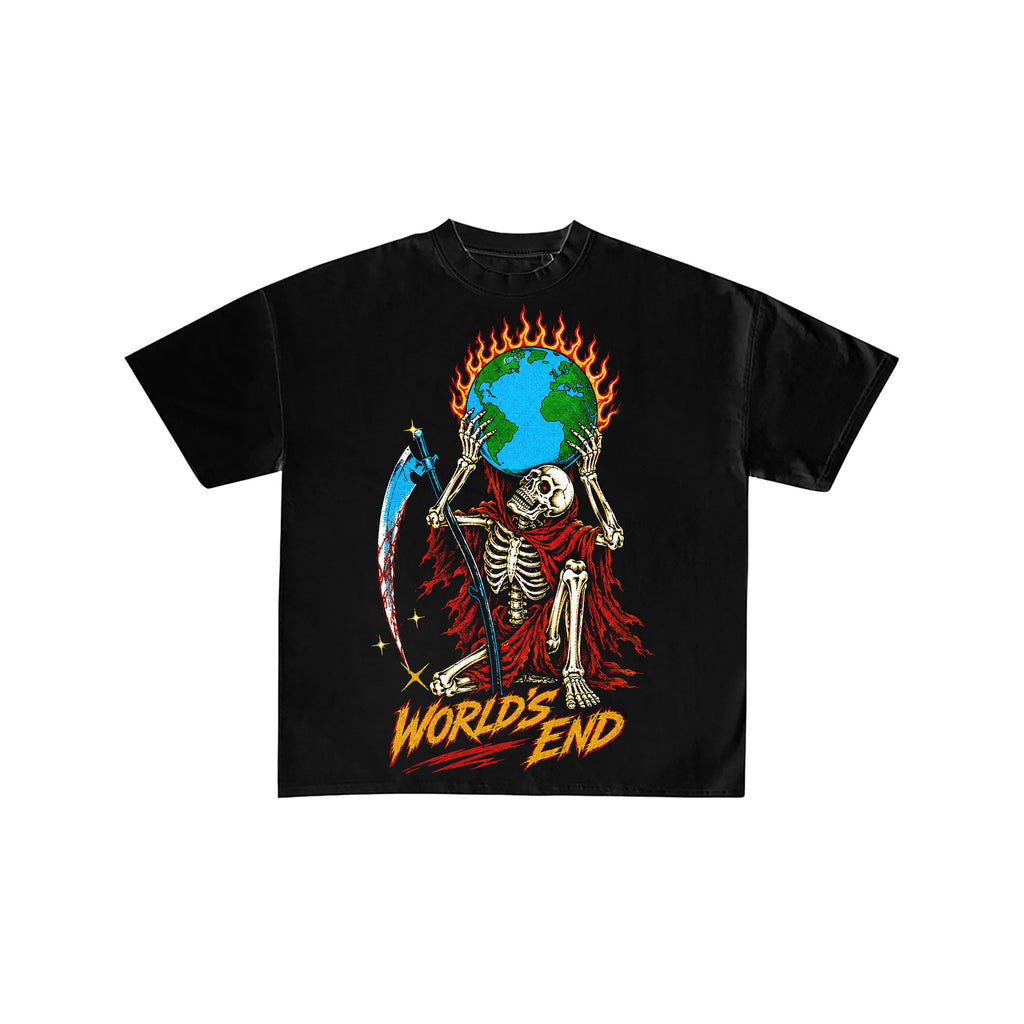 World's End Grim Reaper Skeleton Graphic Tee