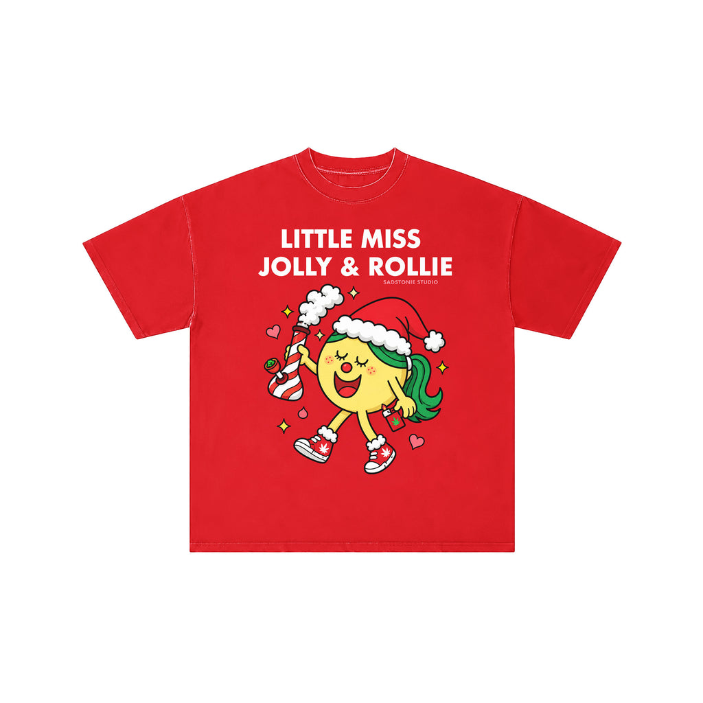 Little Miss Jolly Retro  Cannabis Tee