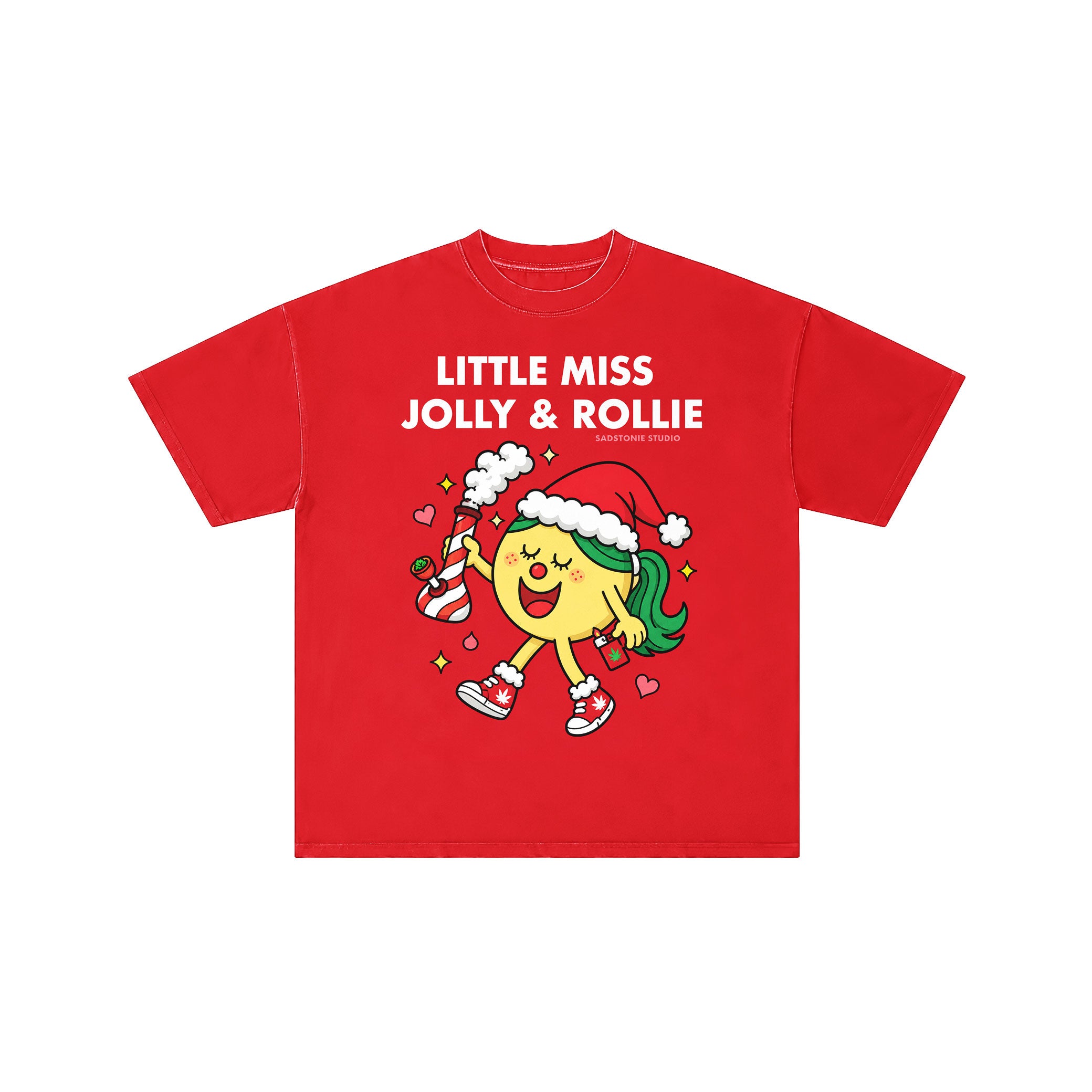 Little Miss Jolly Retro  Cannabis Tee