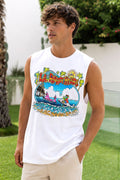 L.A. Parrot Heads Graphic Tank Top