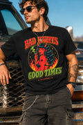 Bad Habits Good Times Devil Graphic Tee