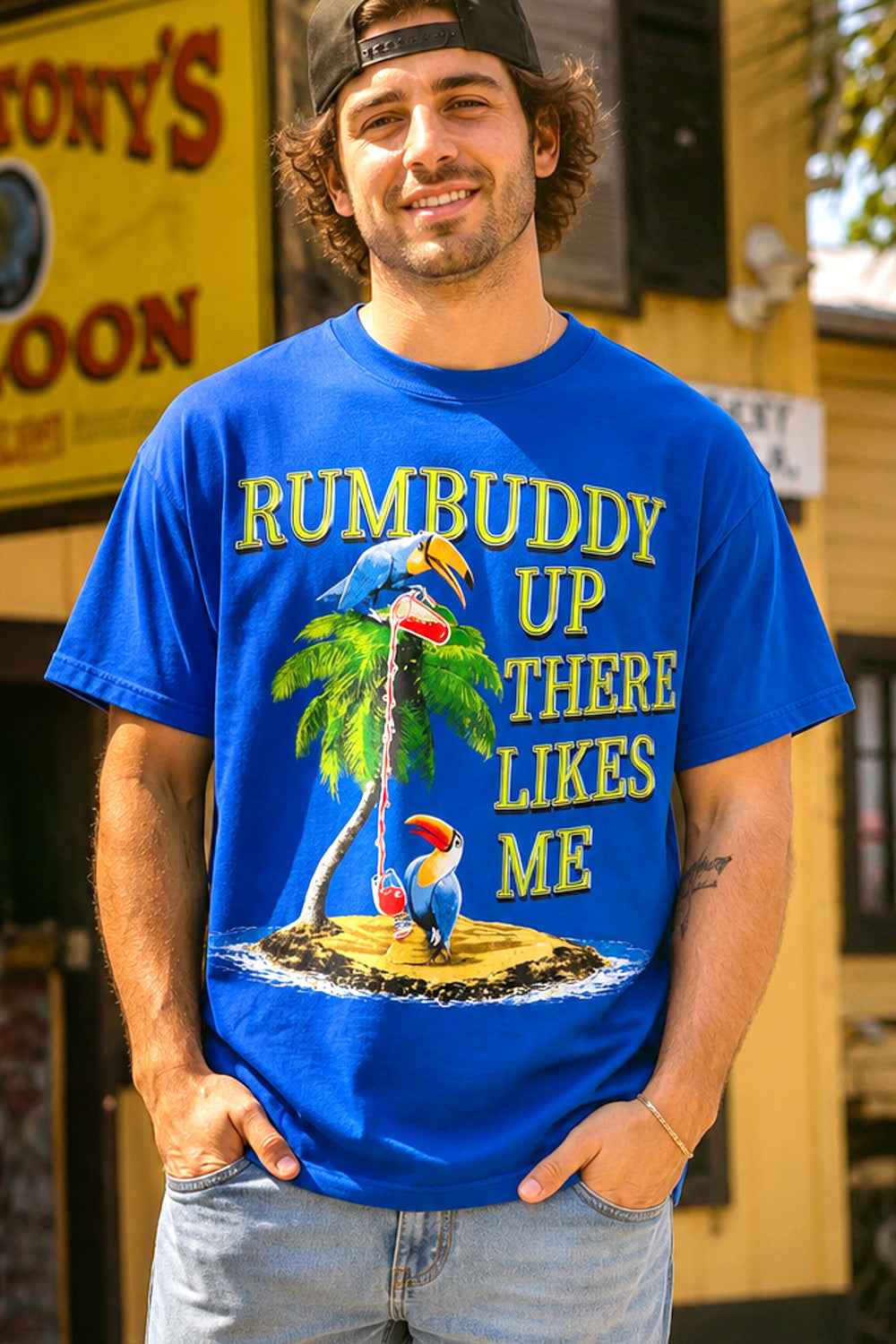 Rumbuddy Up There Likes Me Graphic Tee