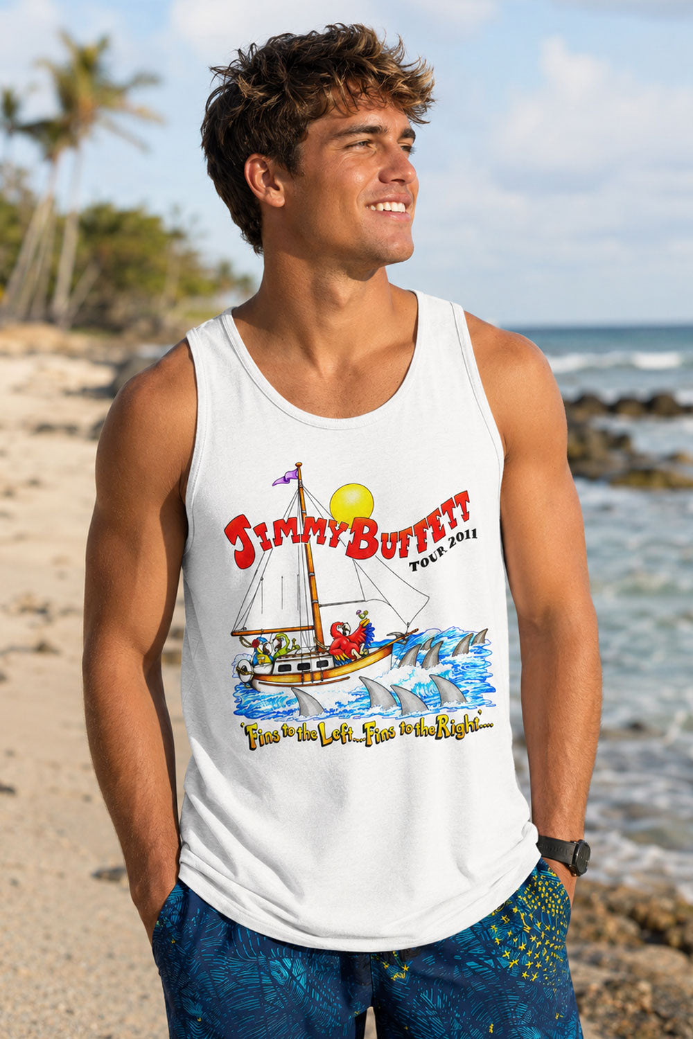 Jimmy Buffett 2011 Tour Muscle Tee