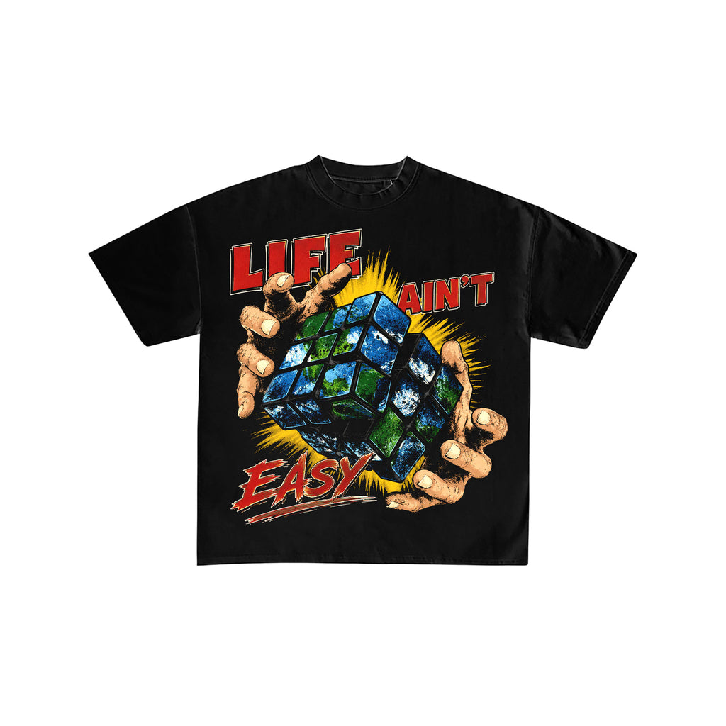 Life Ain’t Easy Rubik’s Earth Graphic Tee