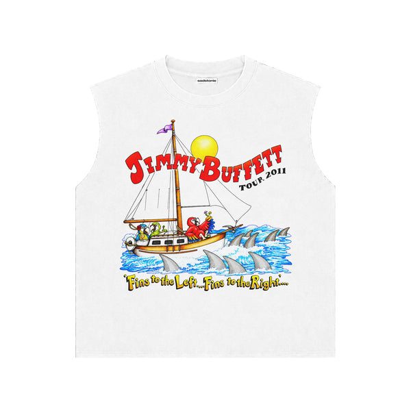 Jimmy Buffett 2011 Tour Muscle Tee