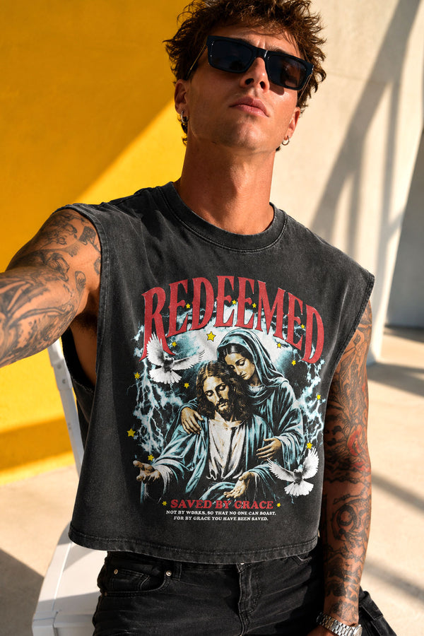 Vintage Christian Muscle Tee Washed Cotton