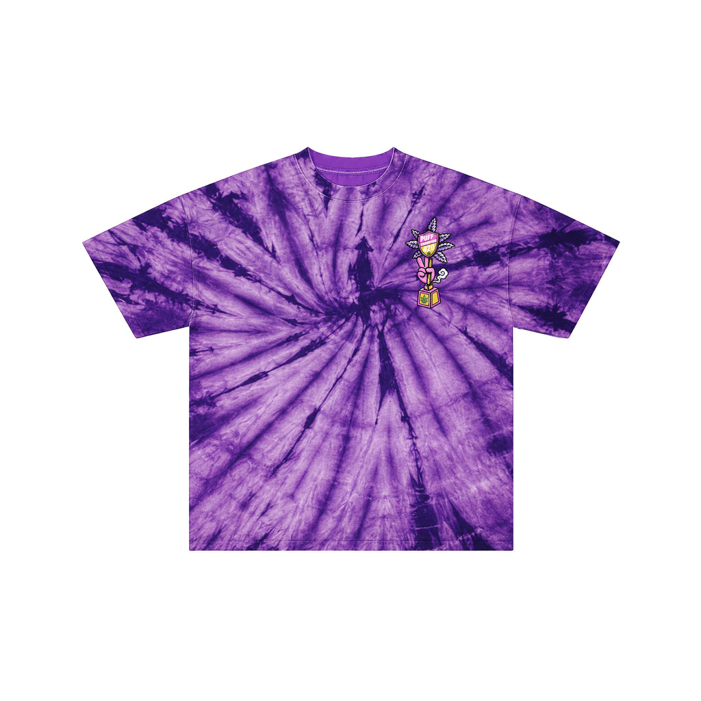 Puff Champions Purple Tie Dye Tee