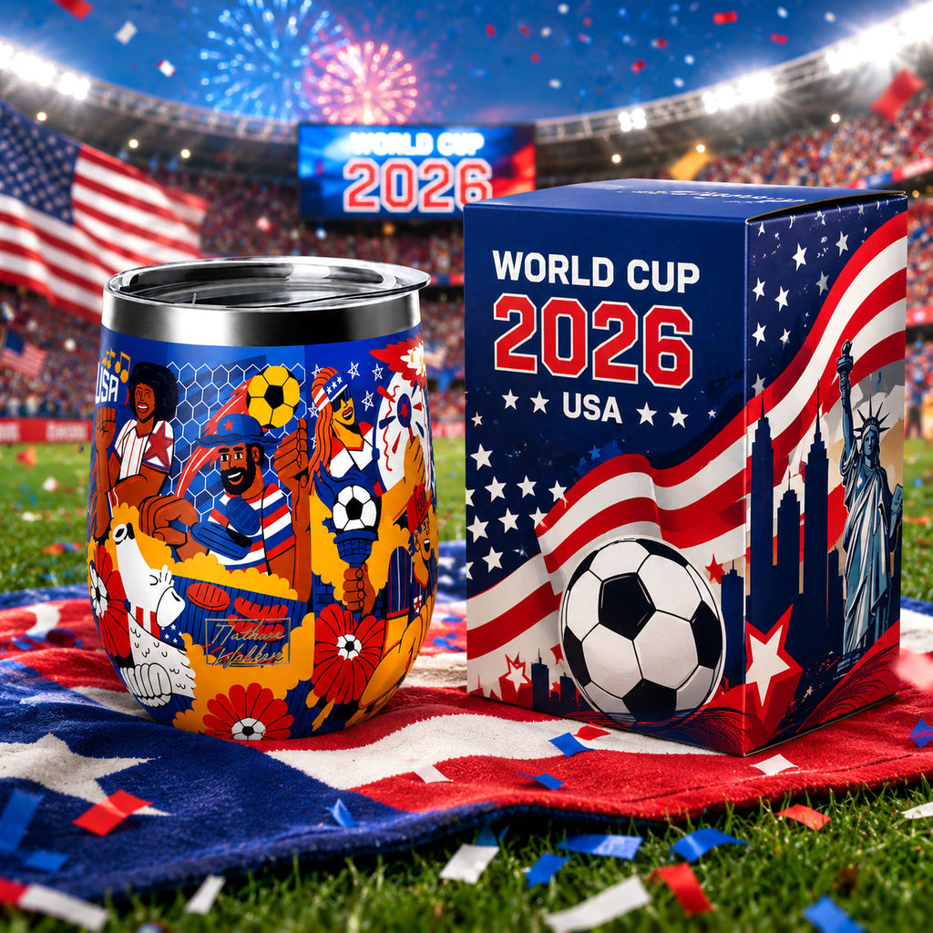 USA Soccer Fan Insulated Wine Tumbler