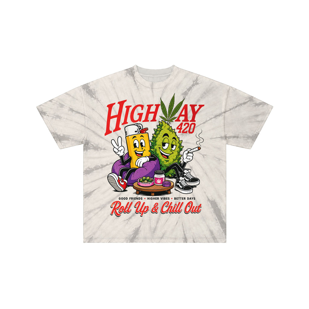 Highway 420 Tie Dye Graphic Tee