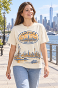 Vintage New York Skyline City Graphic T-Shirt