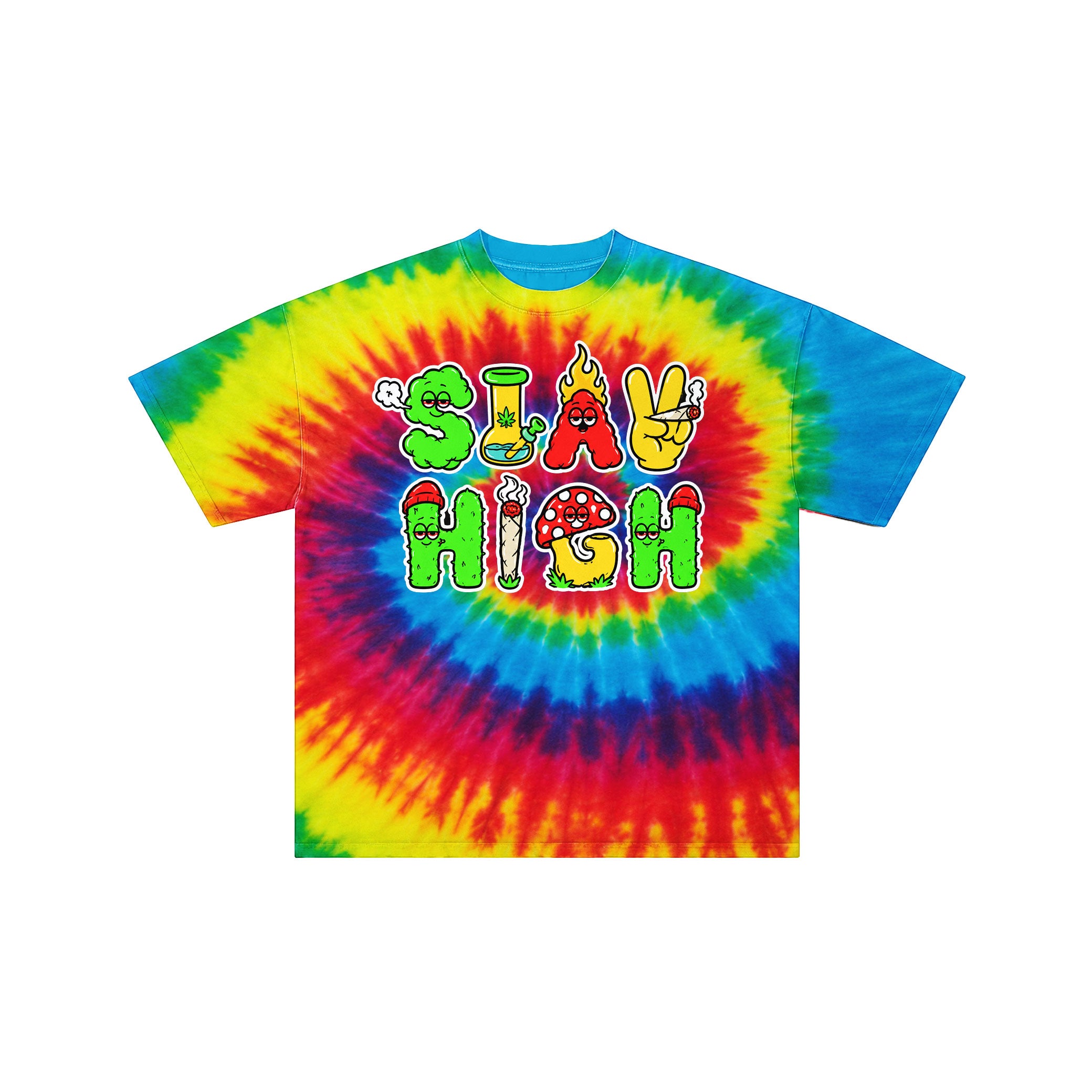 Stay High Tie-Dye Graphic T-Shirt