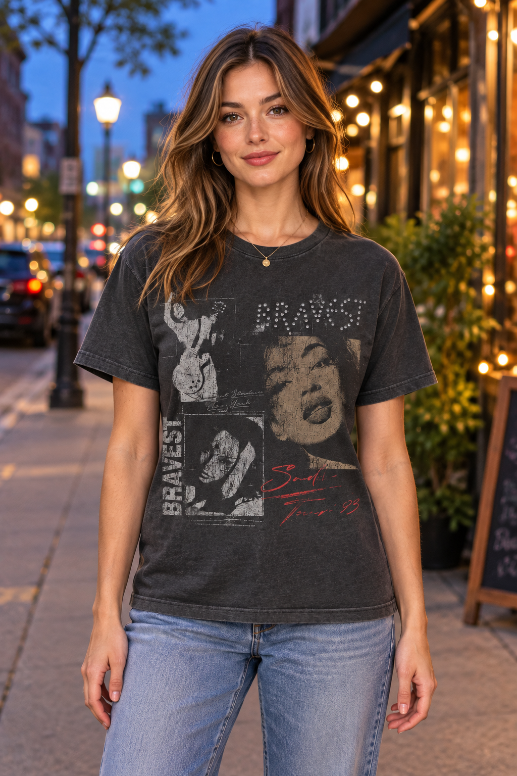Bravest Vintage Concert Graphic T-Shirt