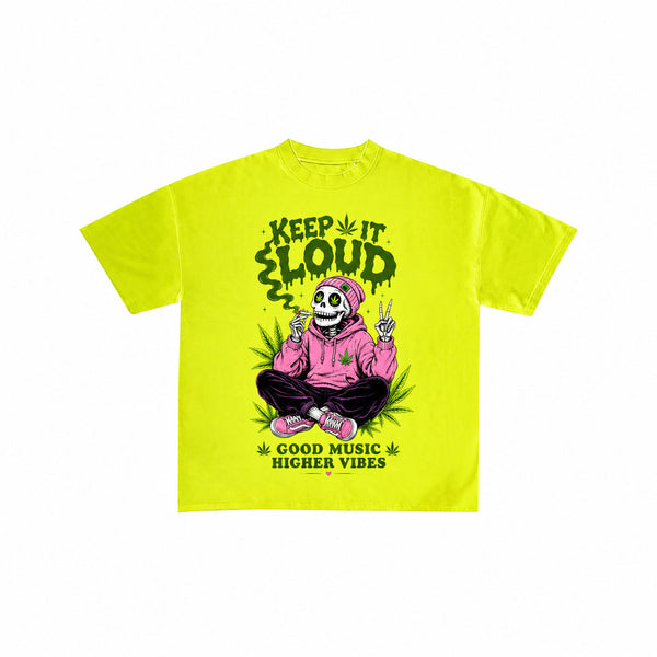 Keep It Loud Skeleton Neon T-Shirt