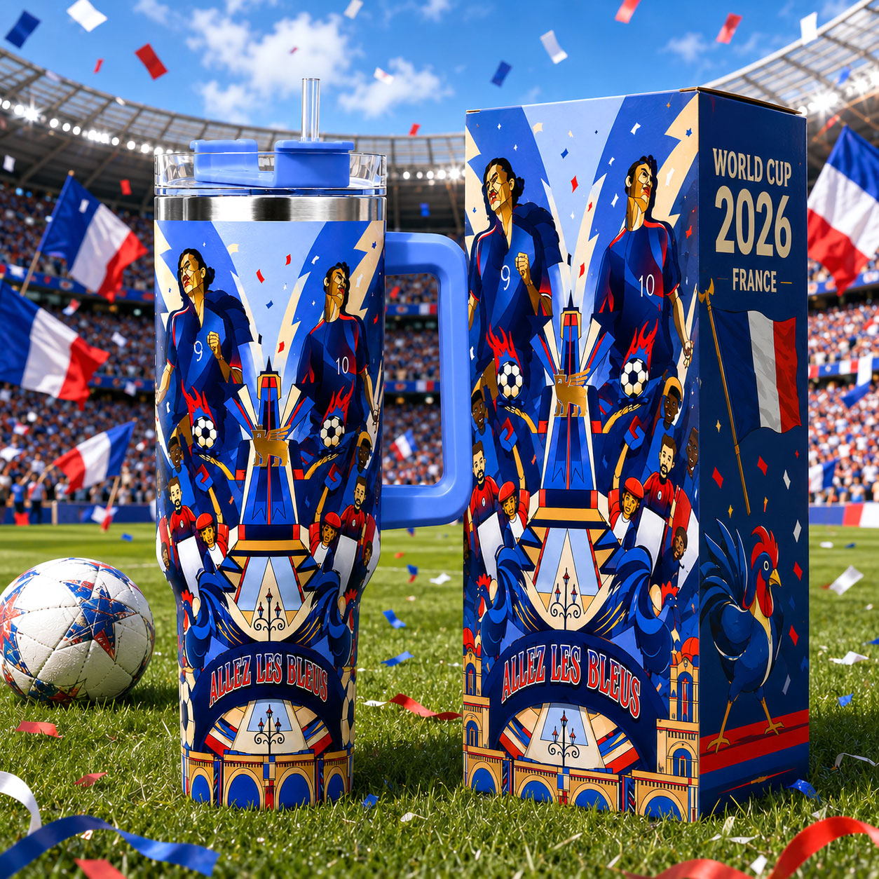 France Football World Cup 2026 Tumbler