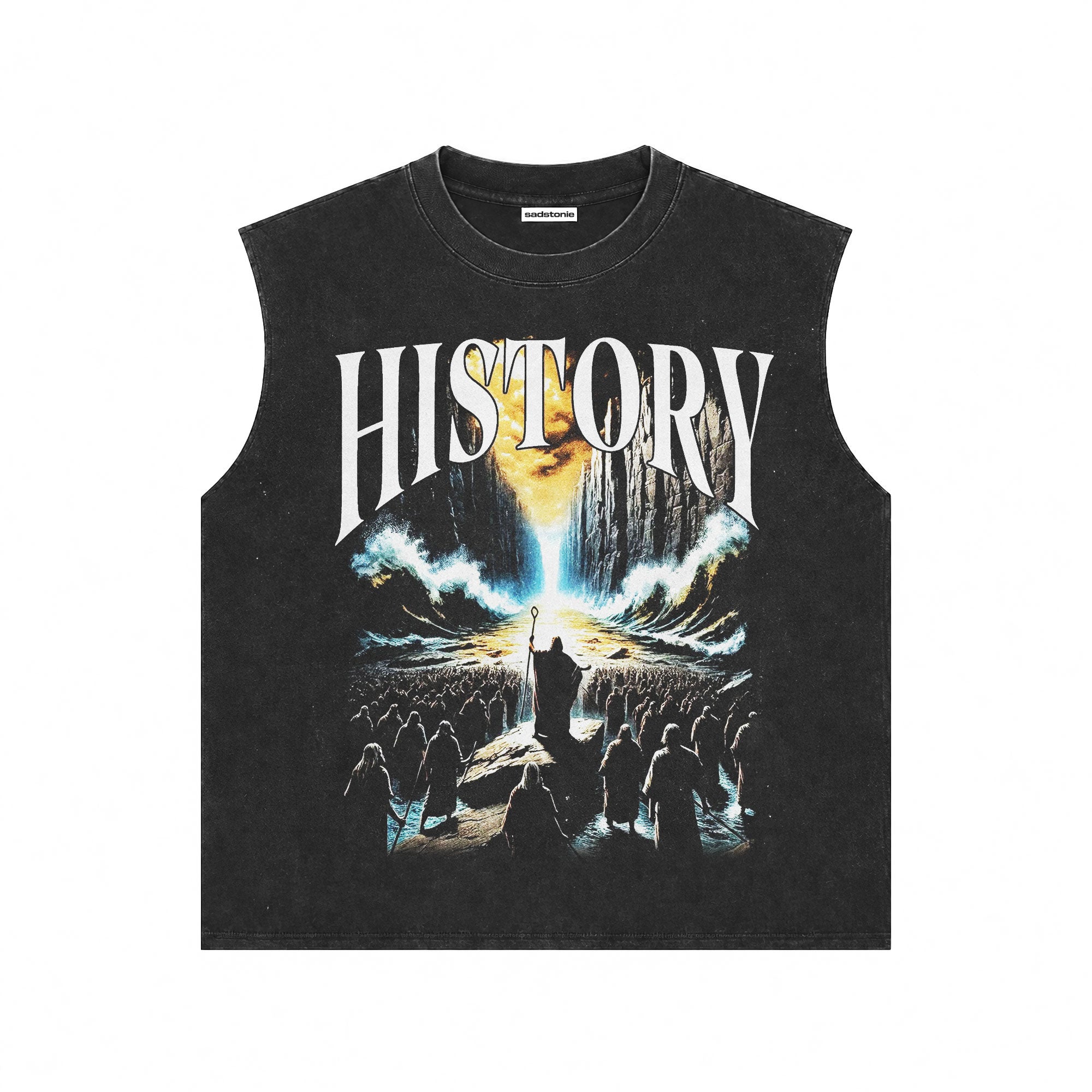 Moses Red Sea Muscle Tank Washed Cotton