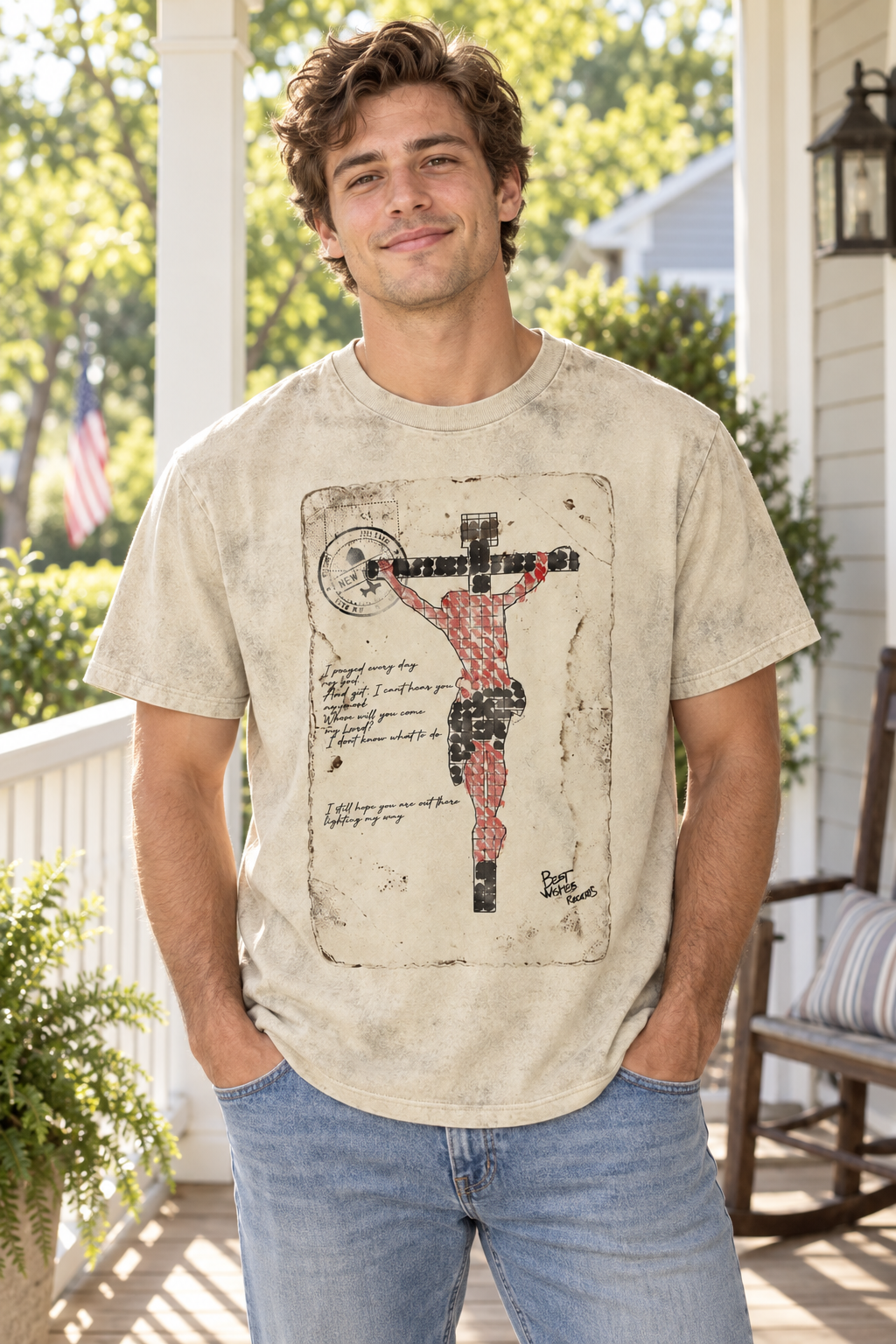 I Prayed Every Day Graphic Vintage T-Shirt