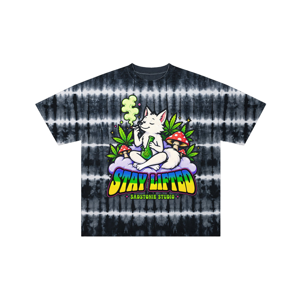Stay Lifted Tie Dye Graphic Tee