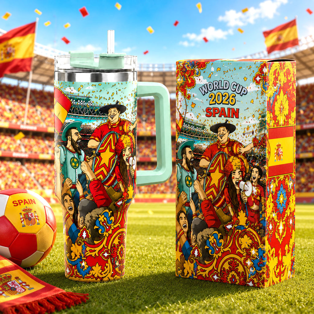 Spain Football World Cup 2026 Tumbler