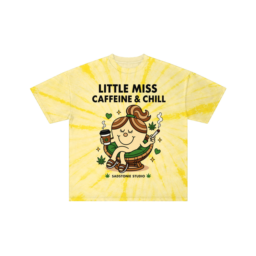 Little Miss Caffeine & Chill Vintage 420 Graphic Tee