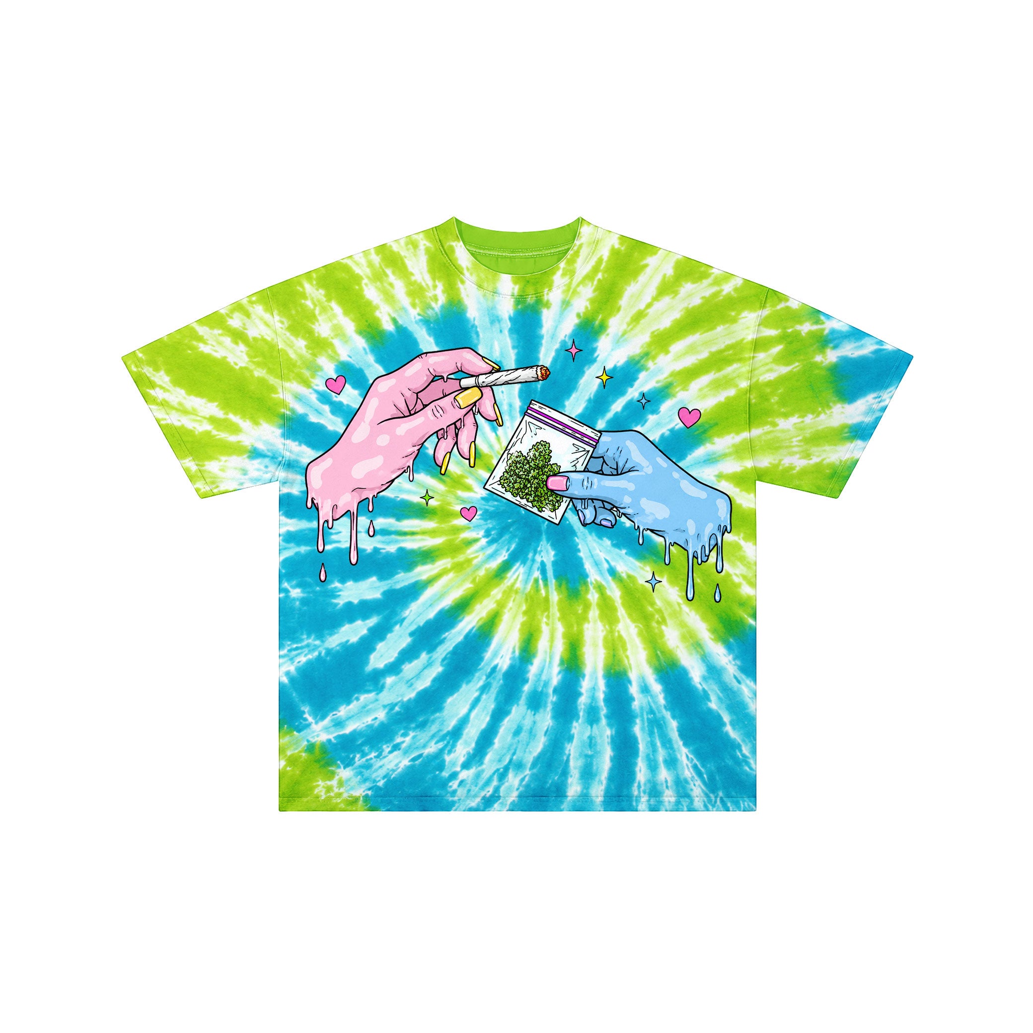 Bud Exchange 420 Tie Dye Streetwear Tee