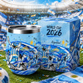 Argentina Football Fan Insulated Wine Tumbler