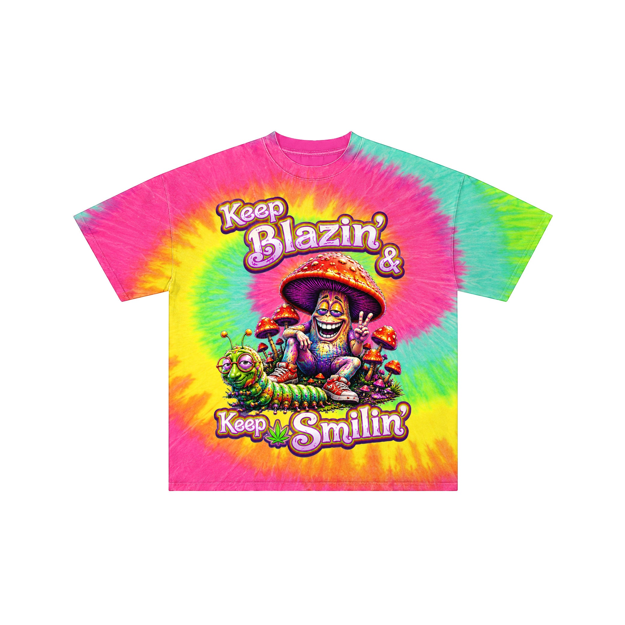 Keep Blazin Keep Smilin Tie-Dye Tee