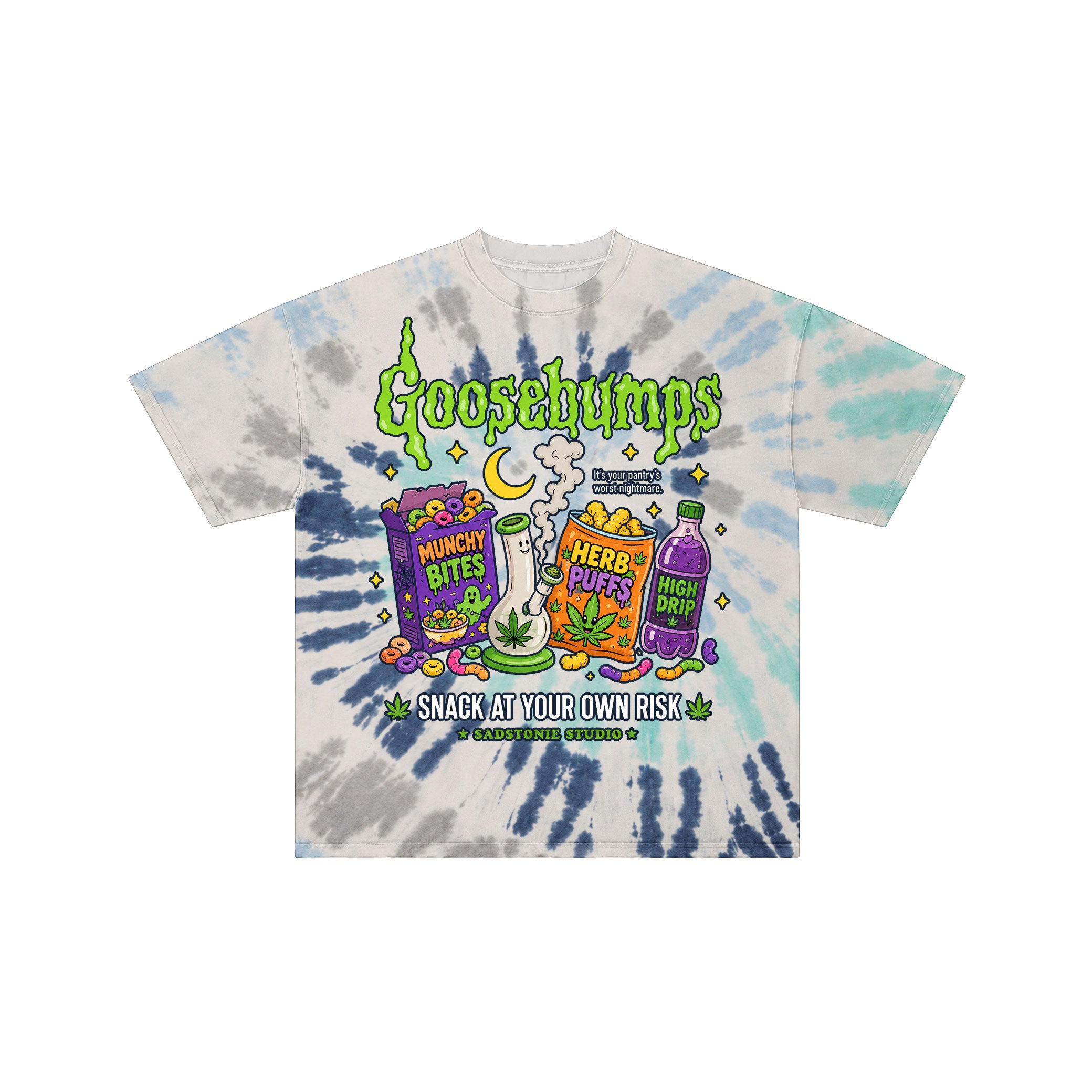 Goosebumps Munchies Retro 420 Graphic Tee