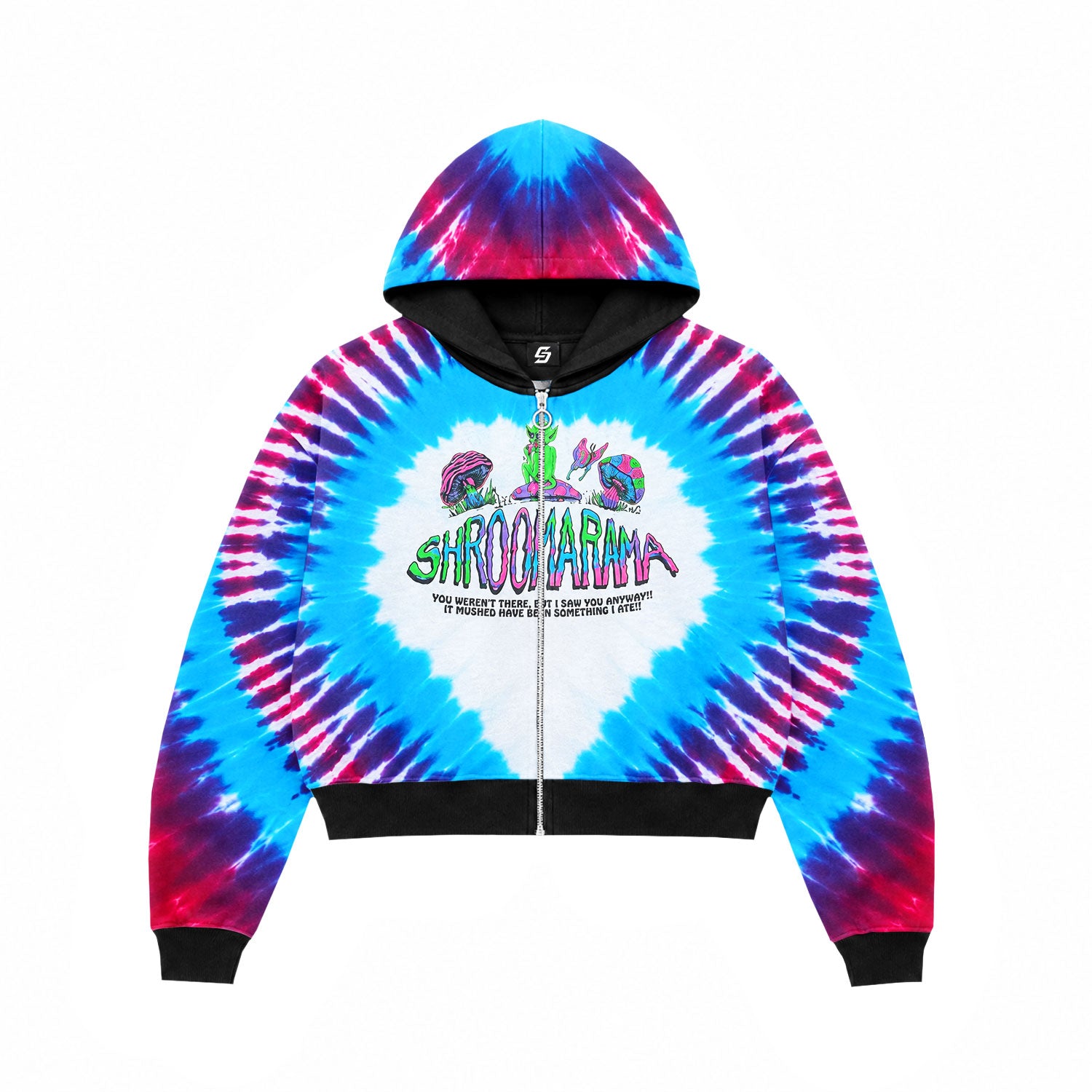 Shroomarama Tie-Dye Zip Hoodie