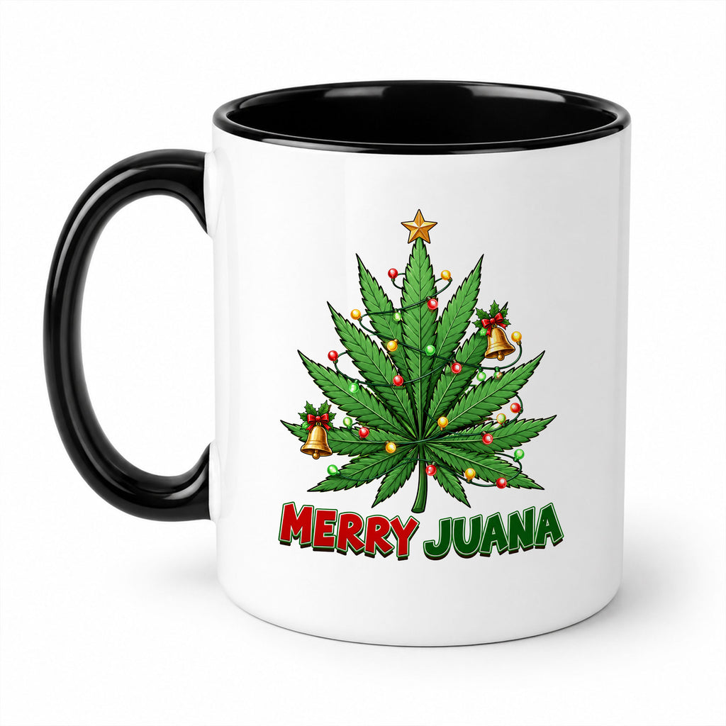 Merry Juana Christmas Tree Ceramic Coffee Mug