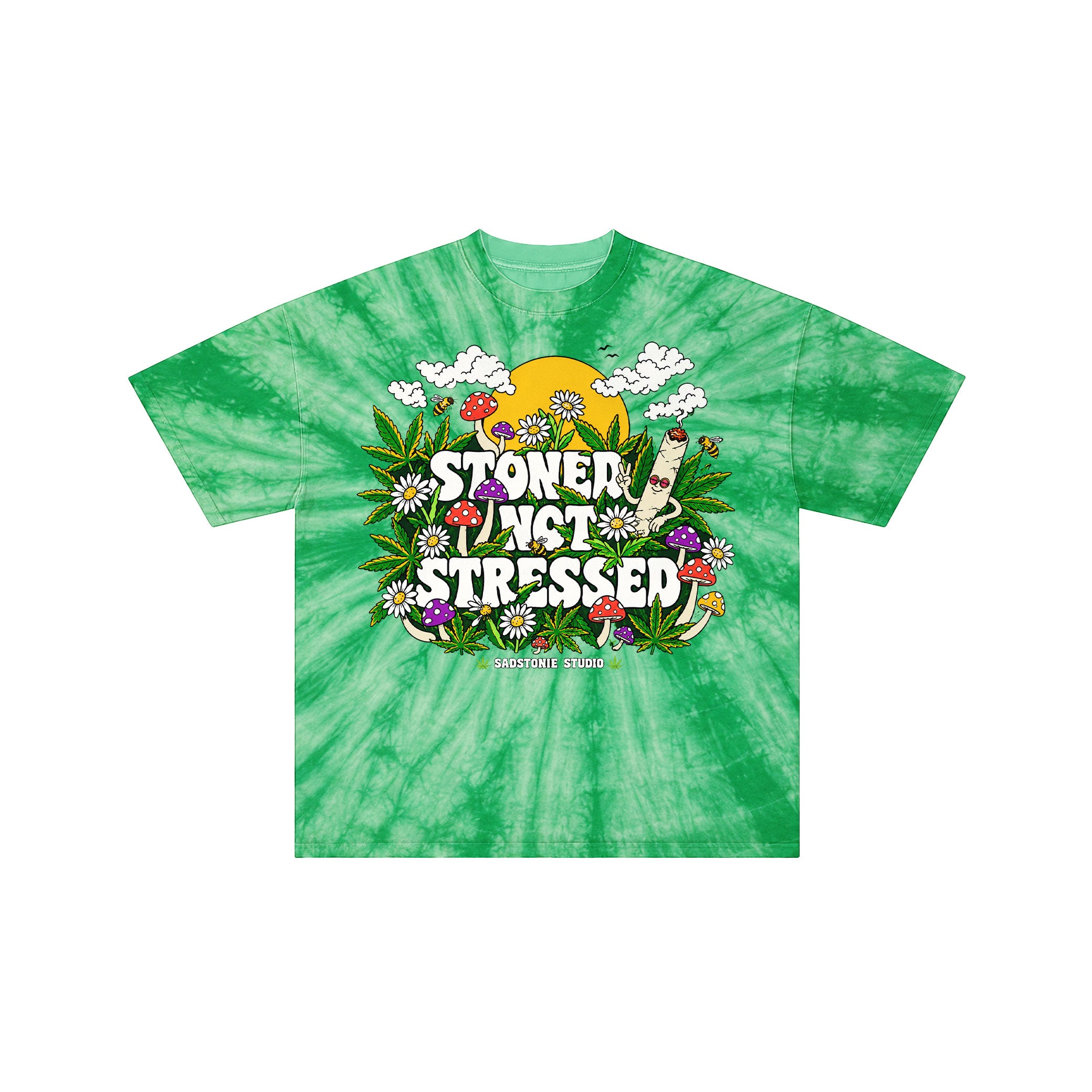 Stoner Not Stressed Retro Graphic Tee
