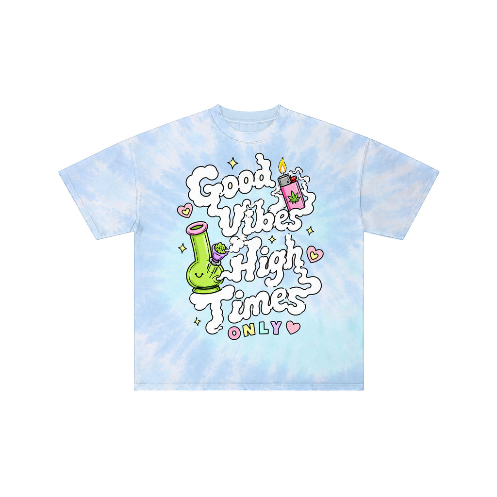 Good Vibes High Times 420 Tie Dye Graphic Tee