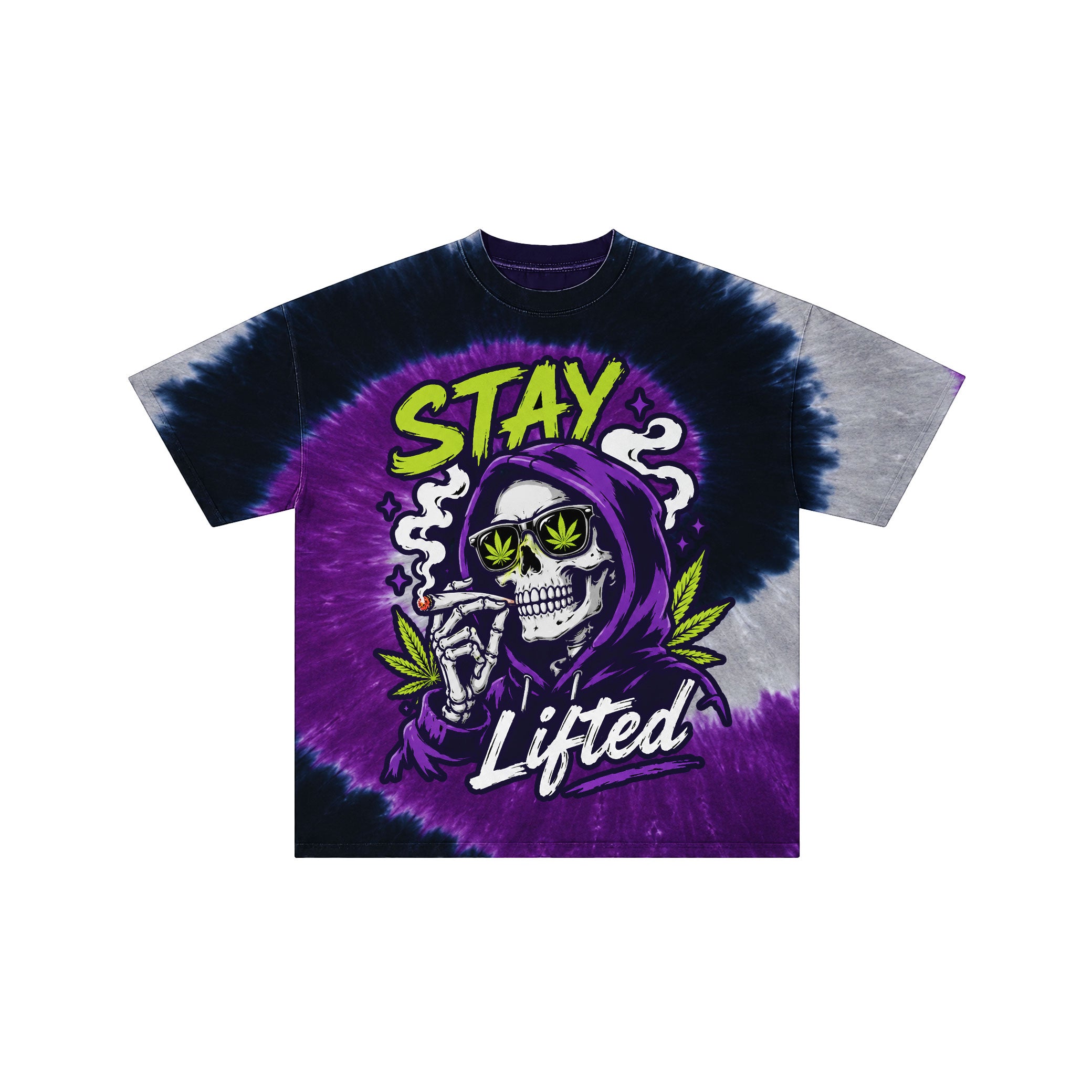 Stay Lifted Skeleton Tie Dye T-Shirt